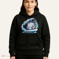 Baseball Drip Ice Cream Sprinkles Baseball Glove Hoodie thumb 5