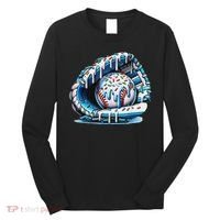 Baseball Drip Ice Cream Sprinkles Baseball Glove Long Sleeve Shirt thumb 0