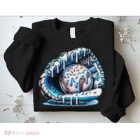 Baseball Drip Ice Cream Sprinkles Baseball Glove Sweatshirt thumb 2