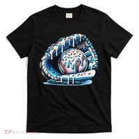 Baseball Drip Ice Cream Sprinkles Baseball Glove T-Shirt thumb 0