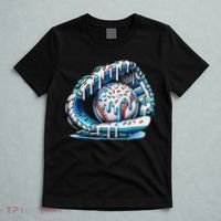 Baseball Drip Ice Cream Sprinkles Baseball Glove T-Shirt thumb 5