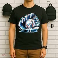 Baseball Drip Ice Cream Sprinkles Baseball Glove T-Shirt thumb 6