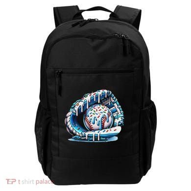 Baseball Drip Ice Cream Sprinkles Baseball Glove Backpack