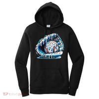 Baseball Drip Ice Cream Sprinkles Baseball Glove Women's Hoodie thumb 0