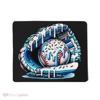 Baseball Drip Ice Cream Sprinkles Baseball Glove Mousepad thumb 0
