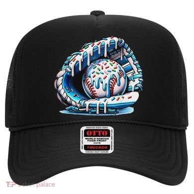 Baseball Drip Ice Cream Sprinkles Baseball Glove Hat