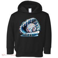 Baseball Drip Ice Cream Sprinkles Baseball Glove Toddler Hoodie thumb 0