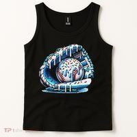 Baseball Drip Ice Cream Sprinkles Baseball Glove Tank Top thumb 2