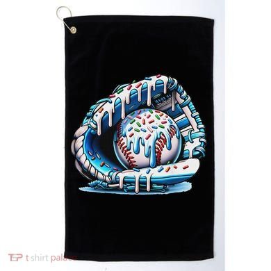 Baseball Drip Ice Cream Sprinkles Baseball Glove Golf Towel