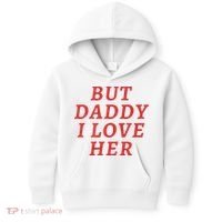 But Daddy I Love Her Pride Lgbt Queer Bisexual Pansexual Kids Hoodie thumb 0