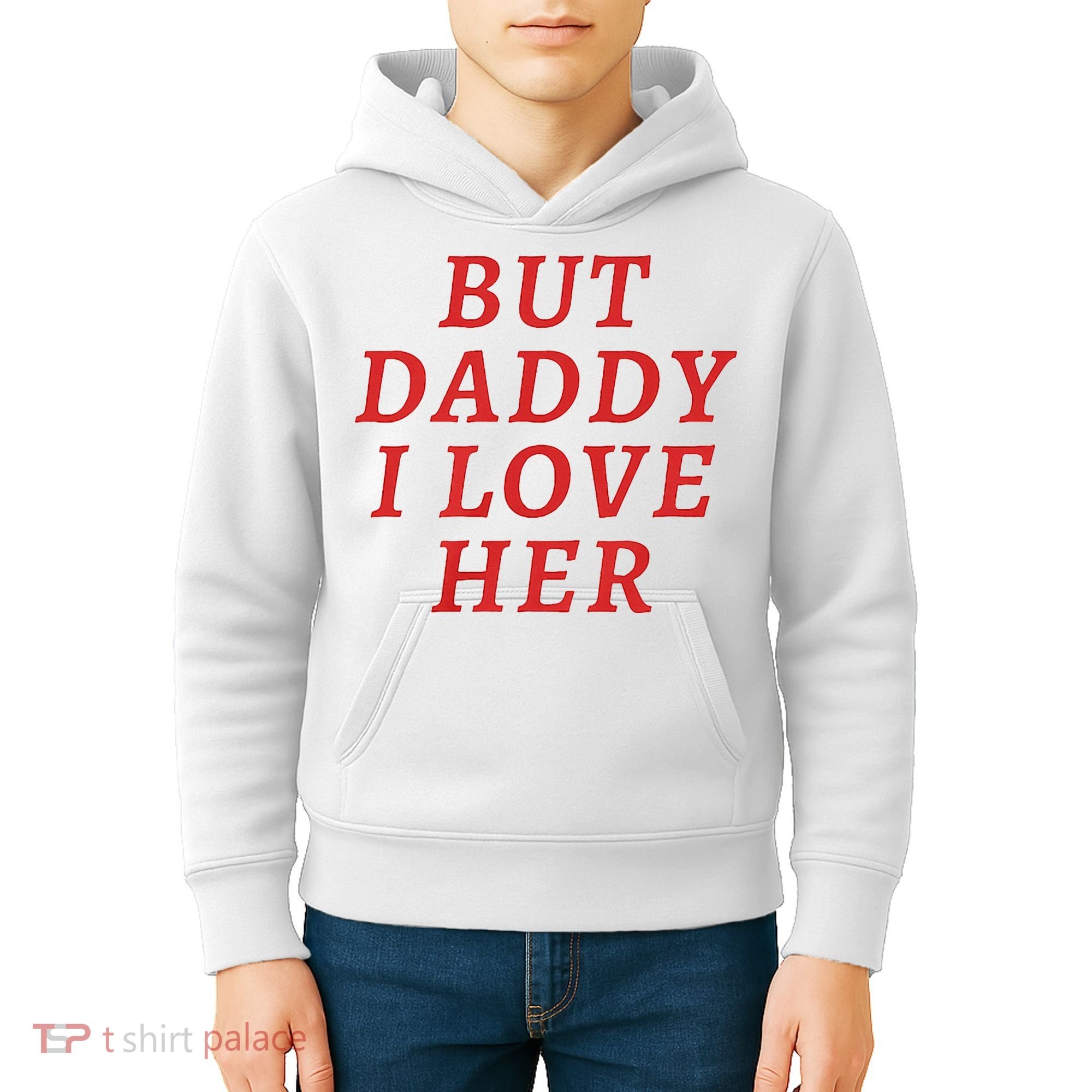 But Daddy I Love Her Pride Lgbt Queer Bisexual Pansexual Kids Hoodie