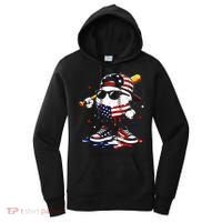 Baseball Drip Ice Cream 4th Of July American USA Women's Hoodie thumb 0
