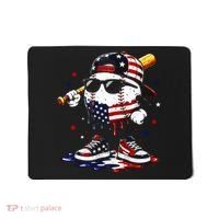 Baseball Drip Ice Cream 4th Of July American USA Mousepad thumb 0