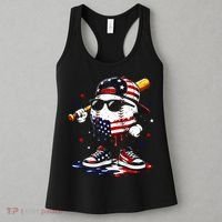 Baseball Drip Ice Cream 4th Of July American USA Women's Tank Top thumb 3