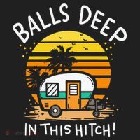 Balls Deep In This Hitch RV Camper Holiday Funny Camping Hat thumb 2