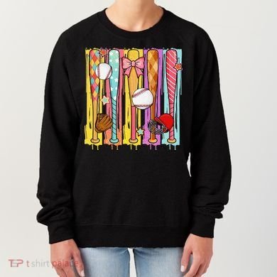 Baseball Dripping Ice Cream Drip Baseball Season Women's Sweatshirt