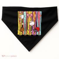 Baseball Dripping Ice Cream Drip Baseball Season USA-Made Doggie Bandana thumb 0