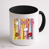 Baseball Dripping Ice Cream Drip Baseball Season Coffee Mug thumb 1