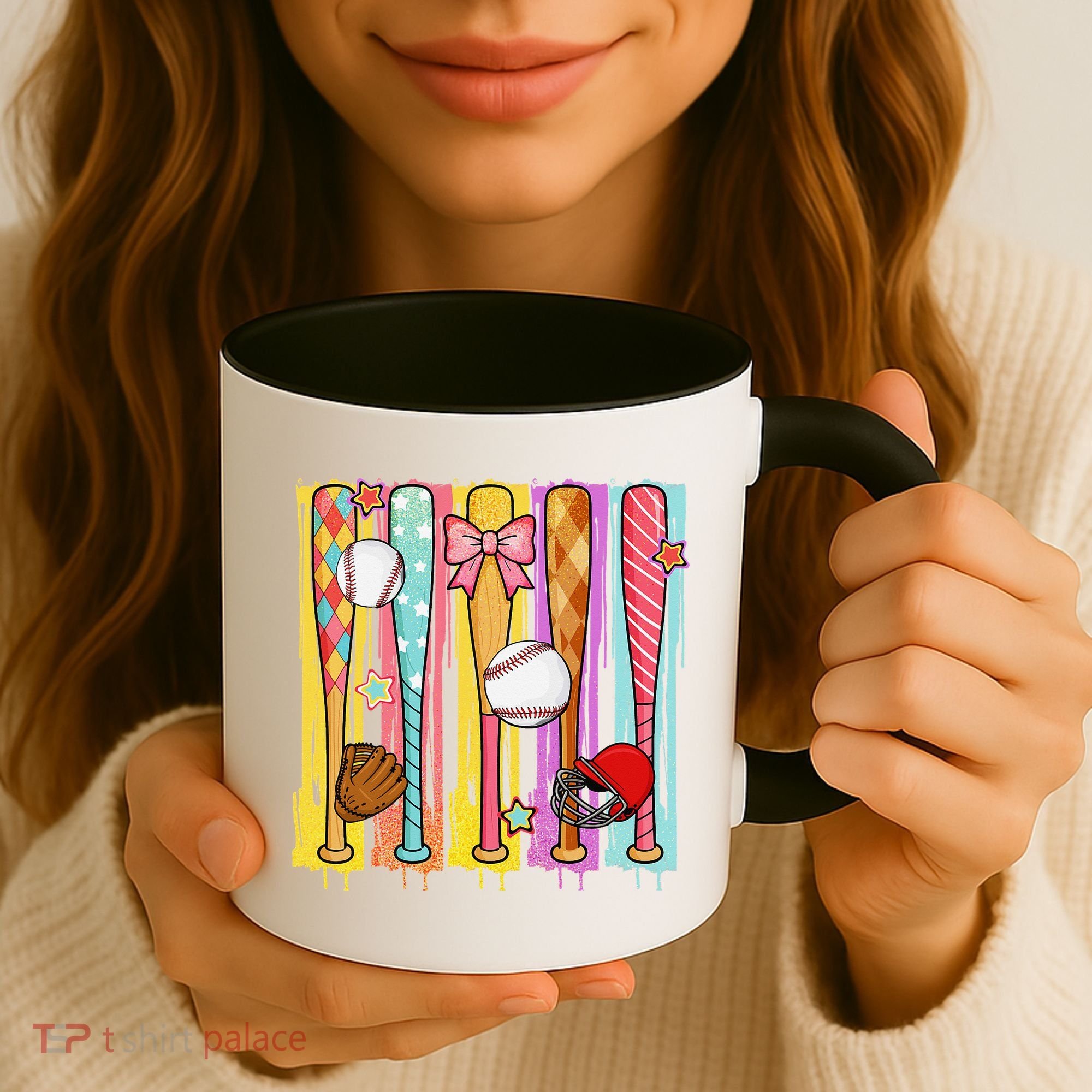 Baseball Dripping Ice Cream Drip Baseball Season Coffee Mug