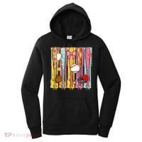 Baseball Dripping Ice Cream Drip Baseball Season Women's Hoodie thumb 0