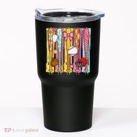 Baseball Dripping Ice Cream Drip Baseball Season Tumbler thumb 0