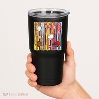 Baseball Dripping Ice Cream Drip Baseball Season Tumbler thumb 2