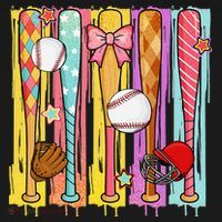 Baseball Dripping Ice Cream Drip Baseball Season Women's Tank Top thumb 5