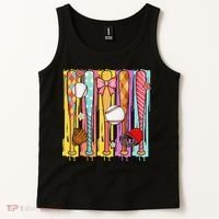 Baseball Dripping Ice Cream Drip Baseball Season Tank Top thumb 2