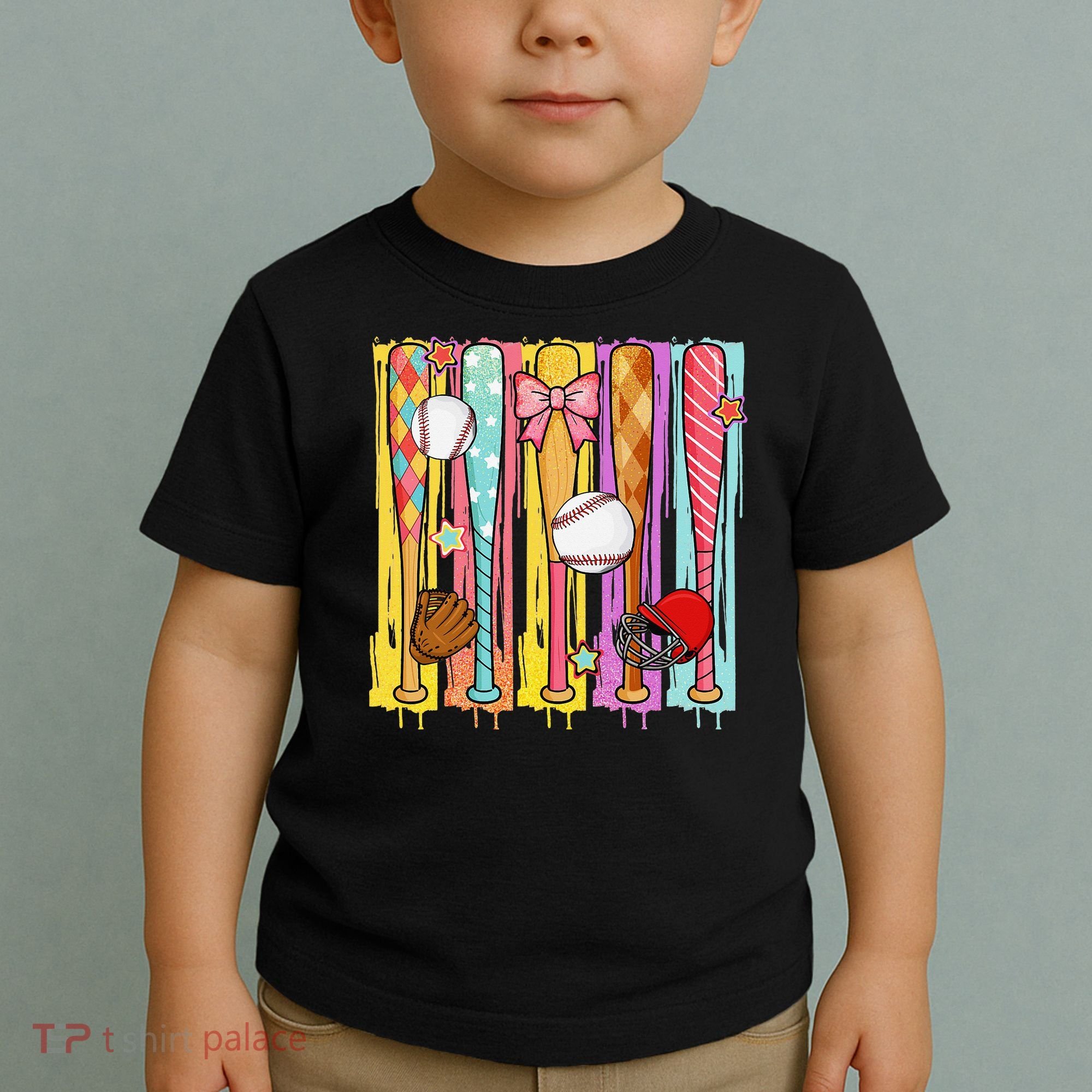 Baseball Dripping Ice Cream Drip Baseball Season Toddler T-Shirt