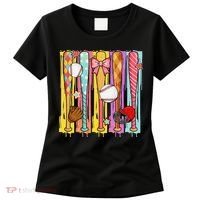 Baseball Dripping Ice Cream Drip Baseball Season Women's T-Shirt thumb 0