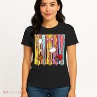 Baseball Dripping Ice Cream Drip Baseball Season Women's T-Shirt thumb 4