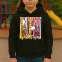 Baseball Dripping Ice Cream Drip Baseball Season Kids Hoodie thumb 3