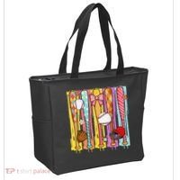 Baseball Dripping Ice Cream Drip Baseball Season Tote Bag thumb 2