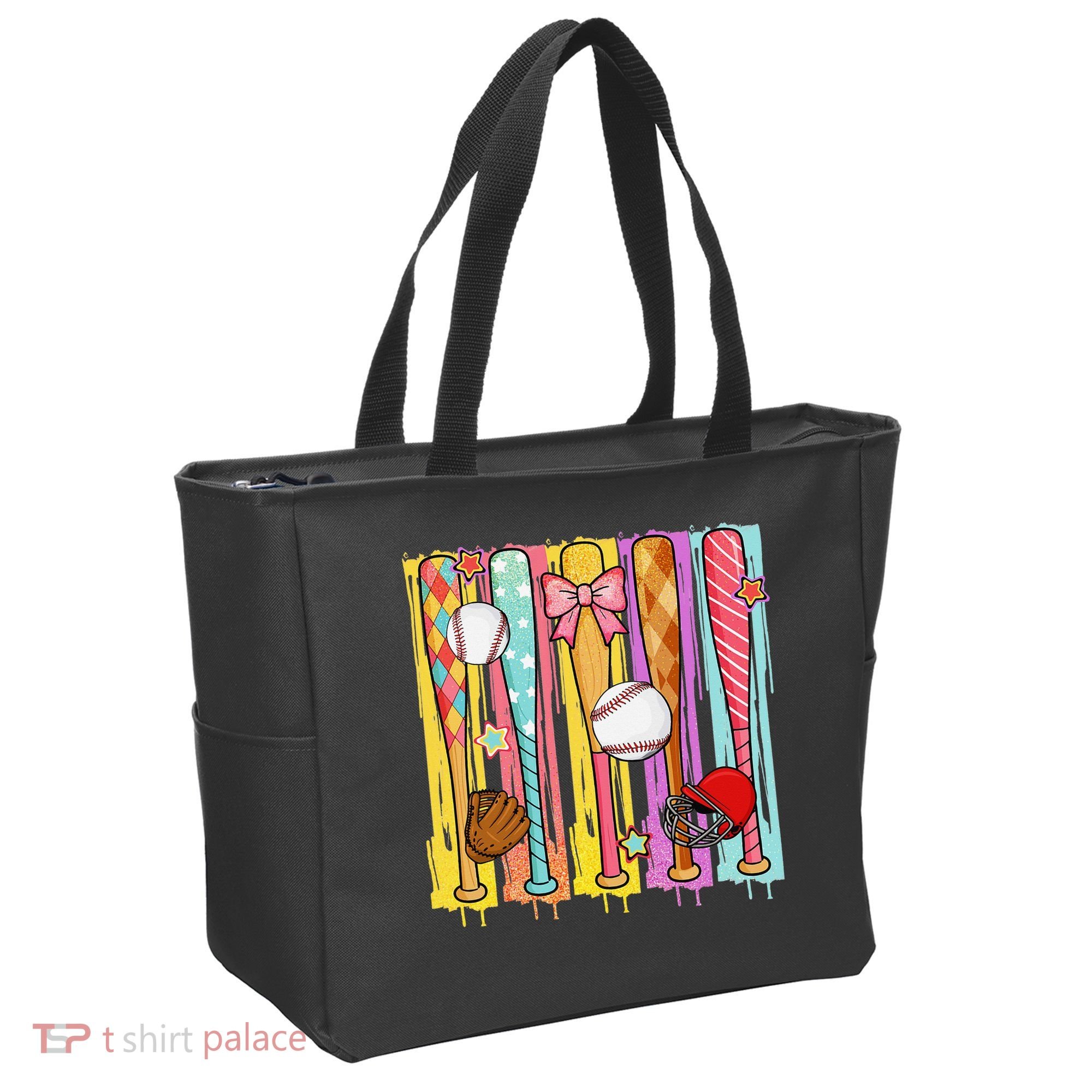 Baseball Dripping Ice Cream Drip Baseball Season Tote Bag