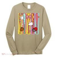 Baseball Dripping Ice Cream Drip Baseball Season Long Sleeve Shirt thumb 0