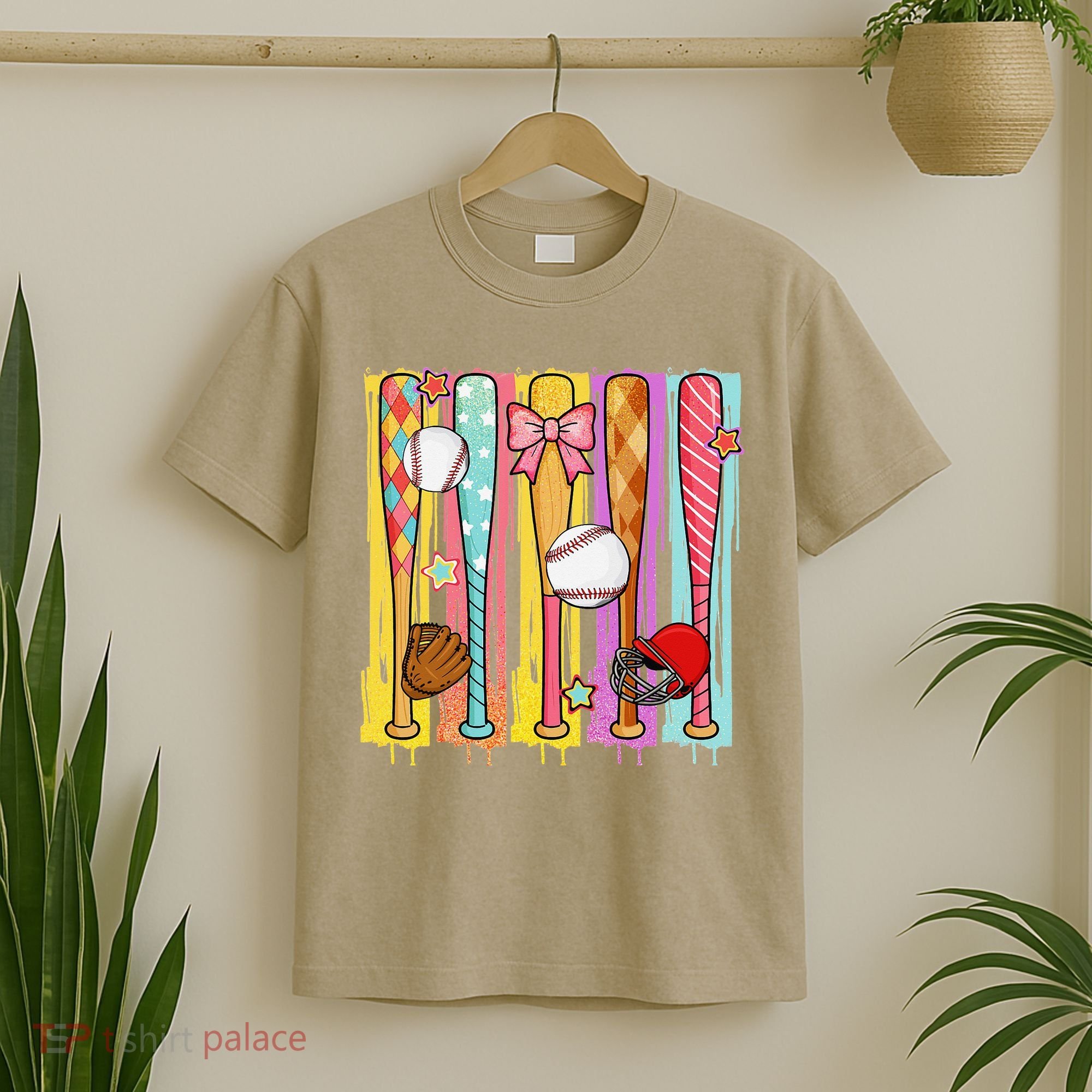 Baseball Dripping Ice Cream Drip Baseball Season T-Shirt