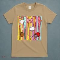 Baseball Dripping Ice Cream Drip Baseball Season T-Shirt thumb 5