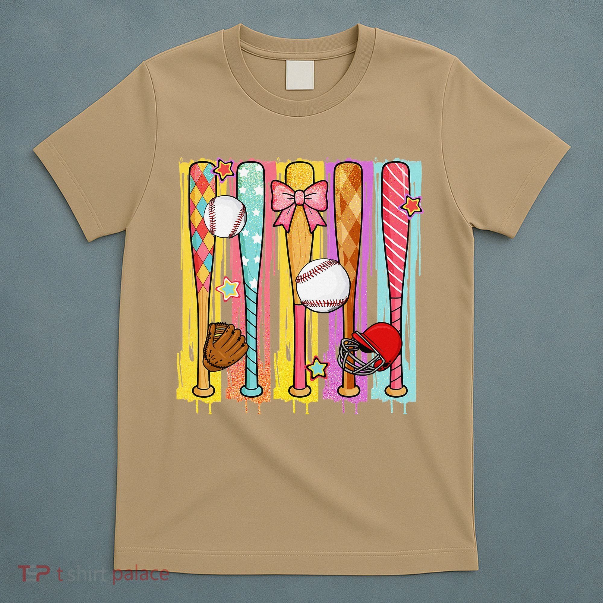 Baseball Dripping Ice Cream Drip Baseball Season T-Shirt