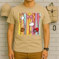 Baseball Dripping Ice Cream Drip Baseball Season T-Shirt thumb 6