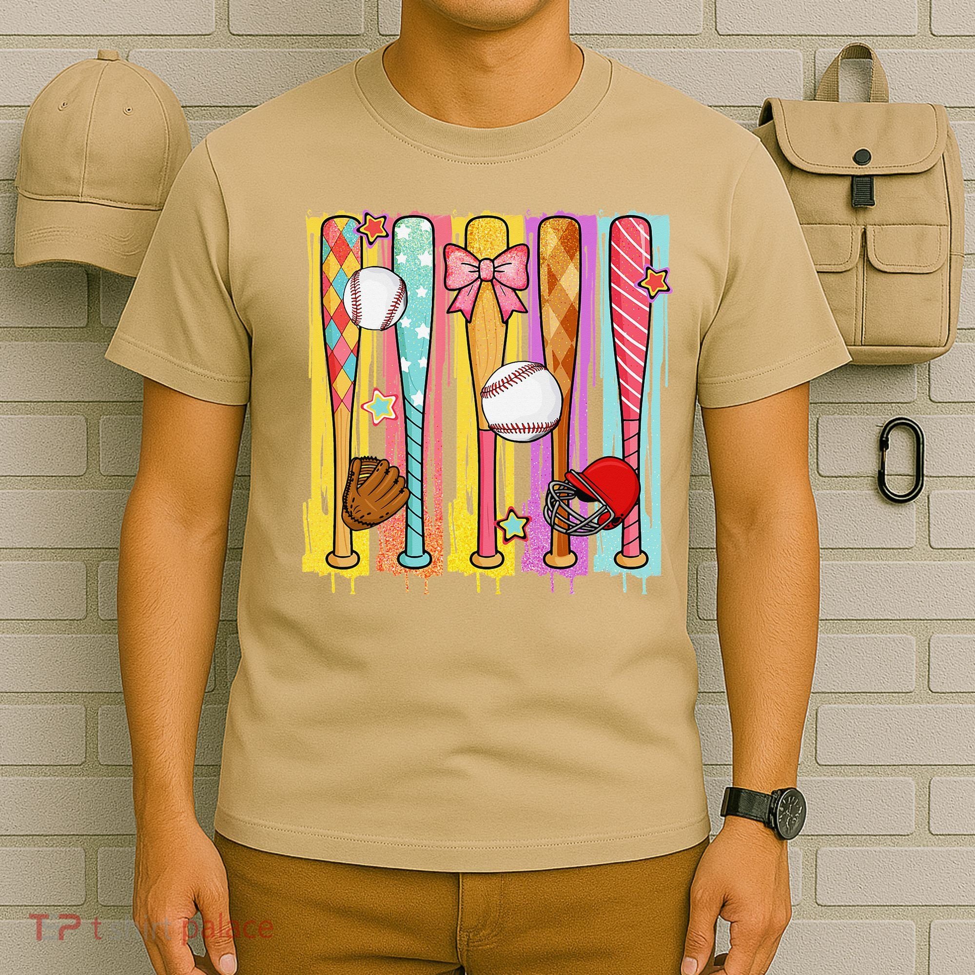 Baseball Dripping Ice Cream Drip Baseball Season T-Shirt