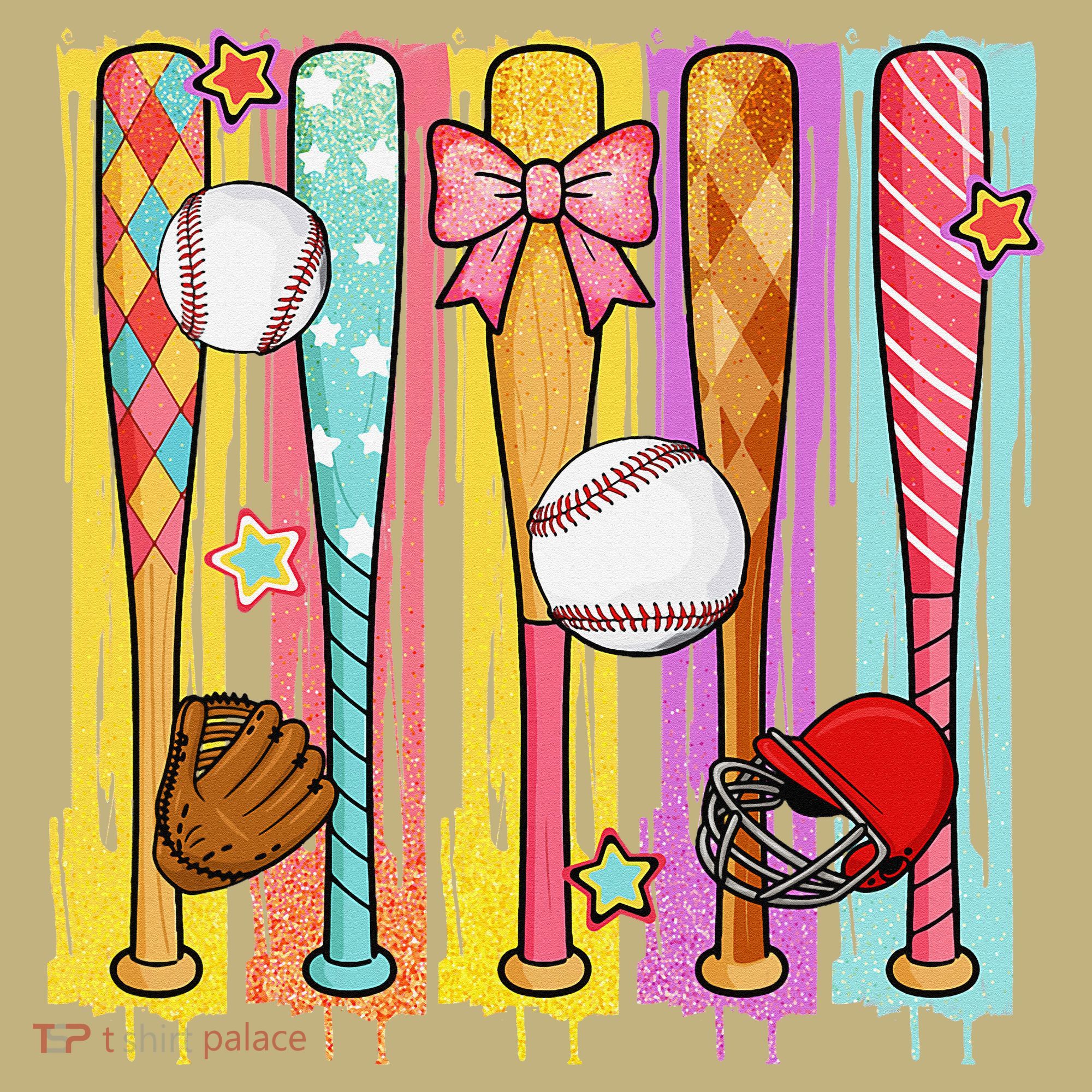 Baseball Dripping Ice Cream Drip Baseball Season Mousepad