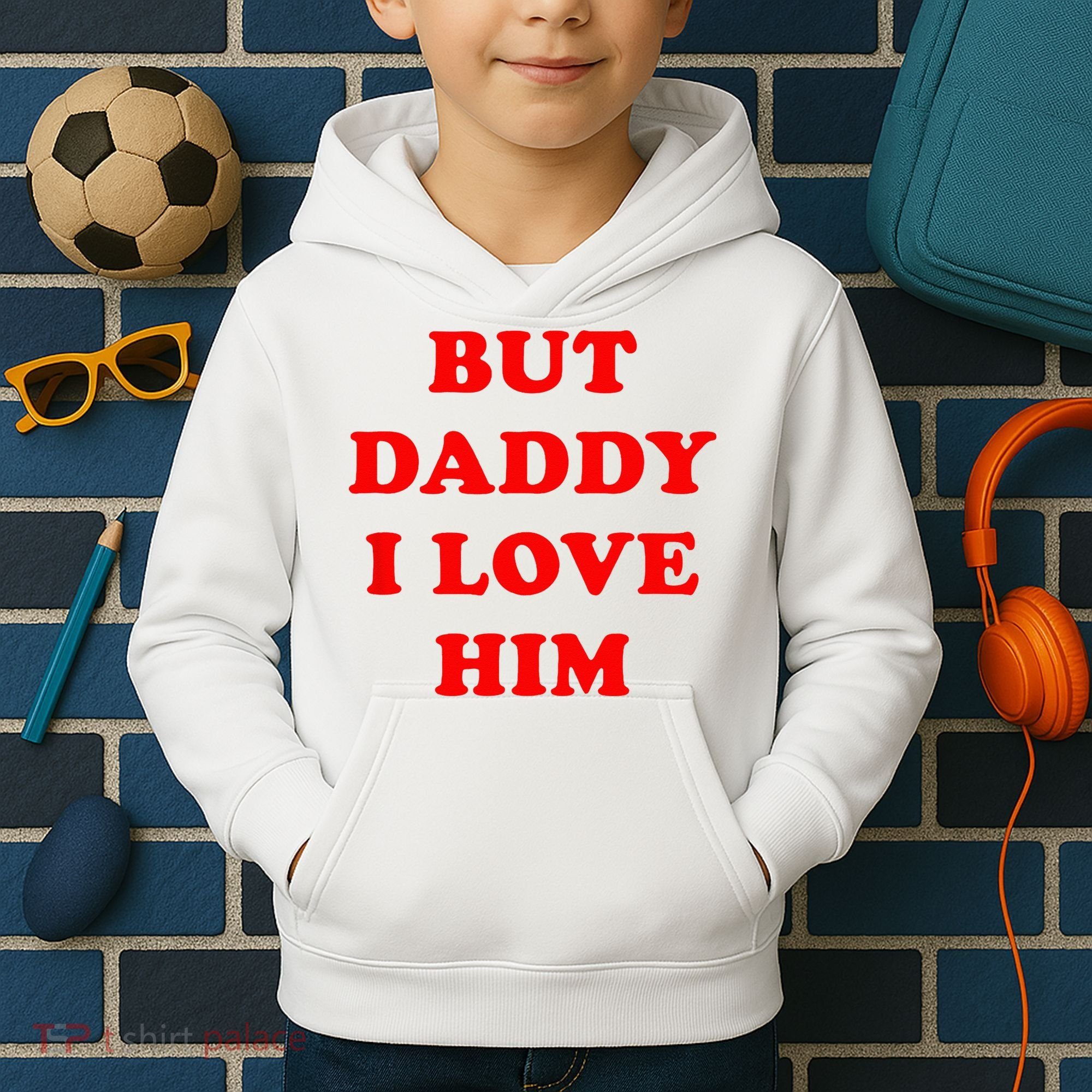 But Daddy I Love Him Kids Hoodie