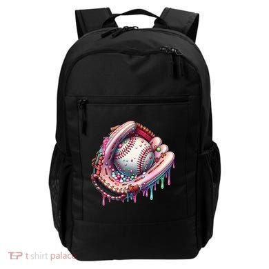 Baseball Drip Ice Cream Sprinkles Baseball Glove Backpack