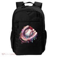 Baseball Drip Ice Cream Sprinkles Baseball Glove Backpack thumb 0