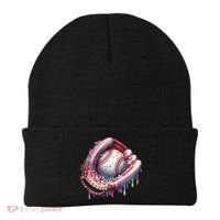 Baseball Drip Ice Cream Sprinkles Baseball Glove Beanie thumb 0