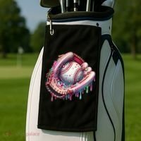 Baseball Drip Ice Cream Sprinkles Baseball Glove Golf Towel thumb 2