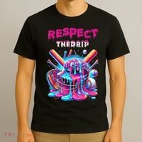 Baseball Drip Ice Cream Dripping Respect Drip Teen Boy Girl  T-Shirt thumb 3