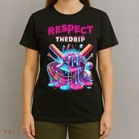 Baseball Drip Ice Cream Dripping Respect Drip Teen Boy Girl  T-Shirt thumb 4