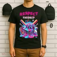 Baseball Drip Ice Cream Dripping Respect Drip Teen Boy Girl  T-Shirt thumb 6