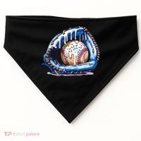 Baseball Drip Ice Cream Sprinkles Baseball Glove  USA-Made Doggie Bandana thumb 0